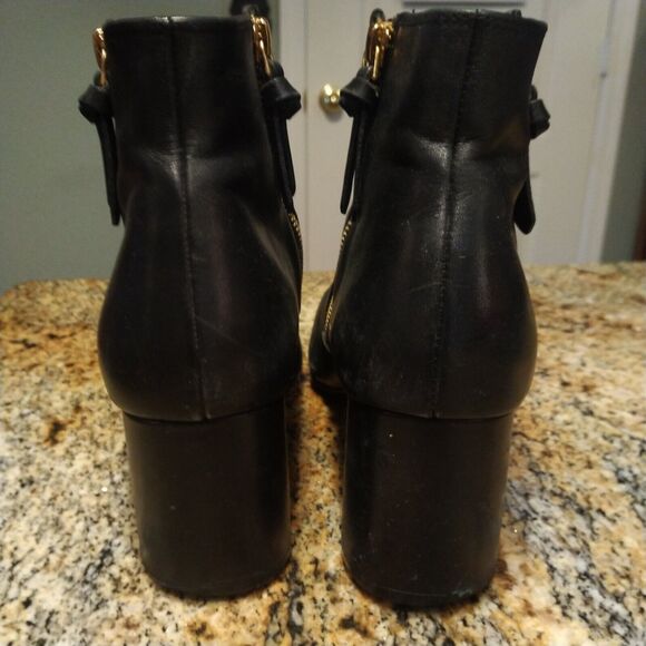 Cole Haan Grand Black Leather Ankle Double Zip Chelsea Booties Boots Size 8.5 B - Picture 10 of 15